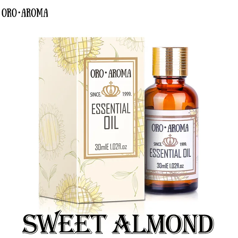 Oroaroma aceite esencial de almendra dulce natural, hidratante para piel suave, Elimina estrías, dolor, aceite de almendra dulce