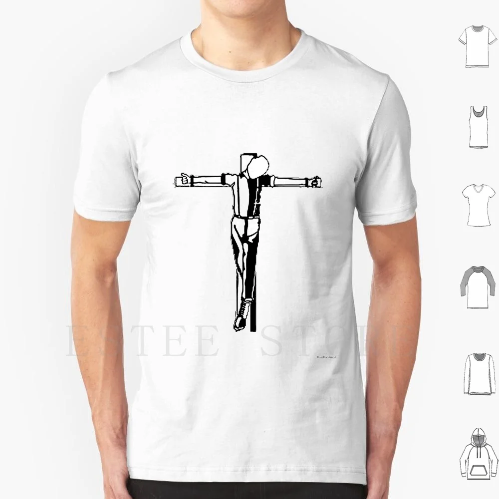 Crucified Skinhead T Shirt DIY Big Size 100% Cotton Crucified Skinhead Punk Metal Metalhead Headbanger Punx Hardcore