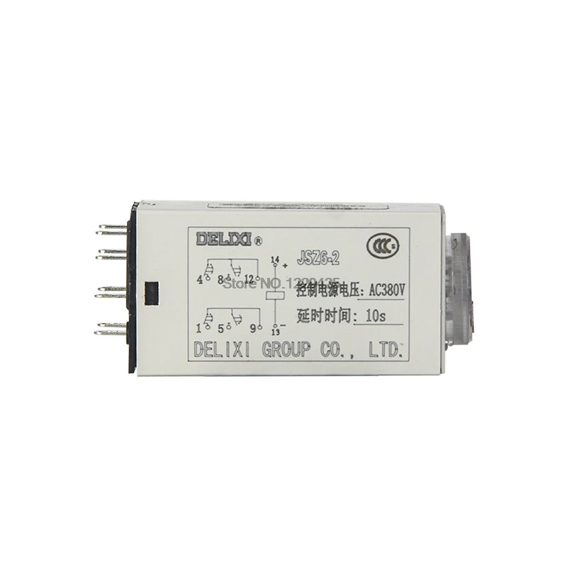 DELIXI JSZ6-2 H3Y-2 ST6P Time Relay Timer Power Delay Relay 380V 220V 24V with Socket