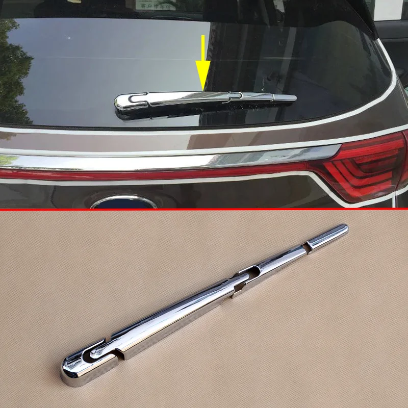 Chrome Rear Wiper Cover For Kia Sportage QL 2016 2017 2018 2019 2020 2021 Window Windscreen Blade Trims Molding