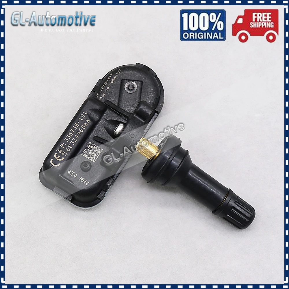 Set of (4) TPMS 68239720AB Tire Pressure Sensor for JEEP CHEROKEE Dodge Ram 68157568AB 433MHz