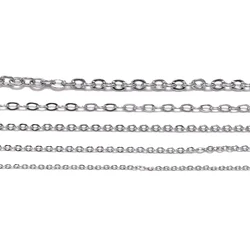 5 M/partij 1.2 1.5 2.0 2.4 3.0 Mm Rvs Link Chain Bulk Ketting Kettingen Voor Sieraden Maken Bevindingen Supplies accessoires