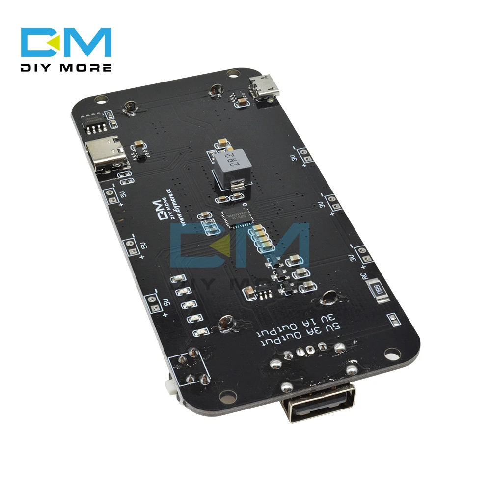 Módulo móvel 5v/3a 3v/1a micro usb para arduino esp32 esp8266 dois tensão 18650 bateria de lítio escudo v8 placa de expansão de energia