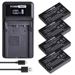 KLIC-5001 DB-L50 Battery + LED Charger for Sanyo DB-L50 Kodak P850 Z760 DX7590 DX7630 Zoom Sanyo DMX-FH1 FH11 HD1000 HD2000