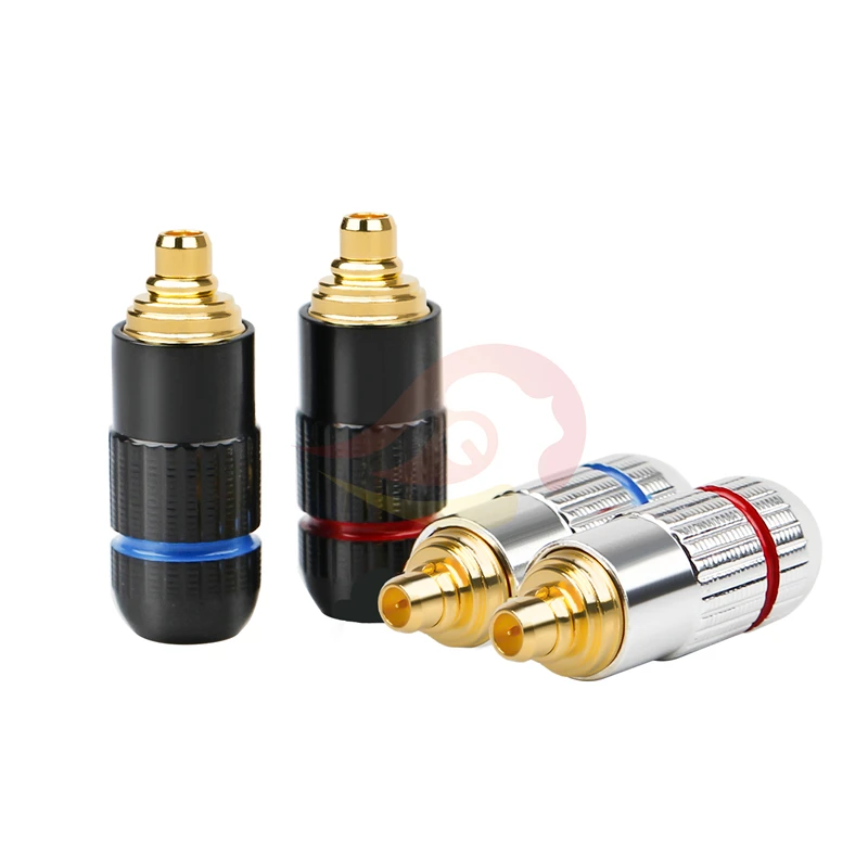 QYFANG Gold Plated Copper HiFi Earphone Pin Aluminum Alloy Audio Jack Metal Adapter Wire Connector For ie300 ie900 Headphone image 3