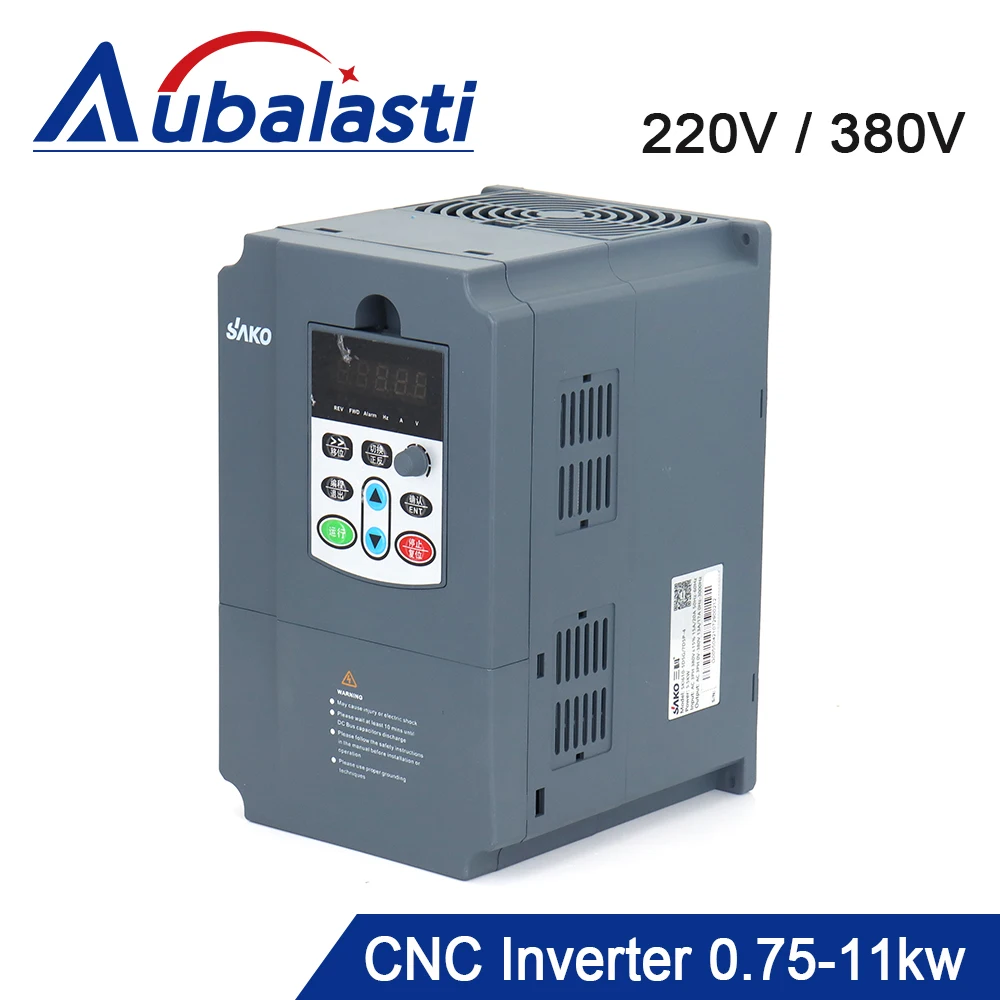 Aubalasti 주파수 변환기 인버터, CNC 스핀들 모터 CNC 라우터용, 0.75-11kW, 220V, 380V, 400Hz