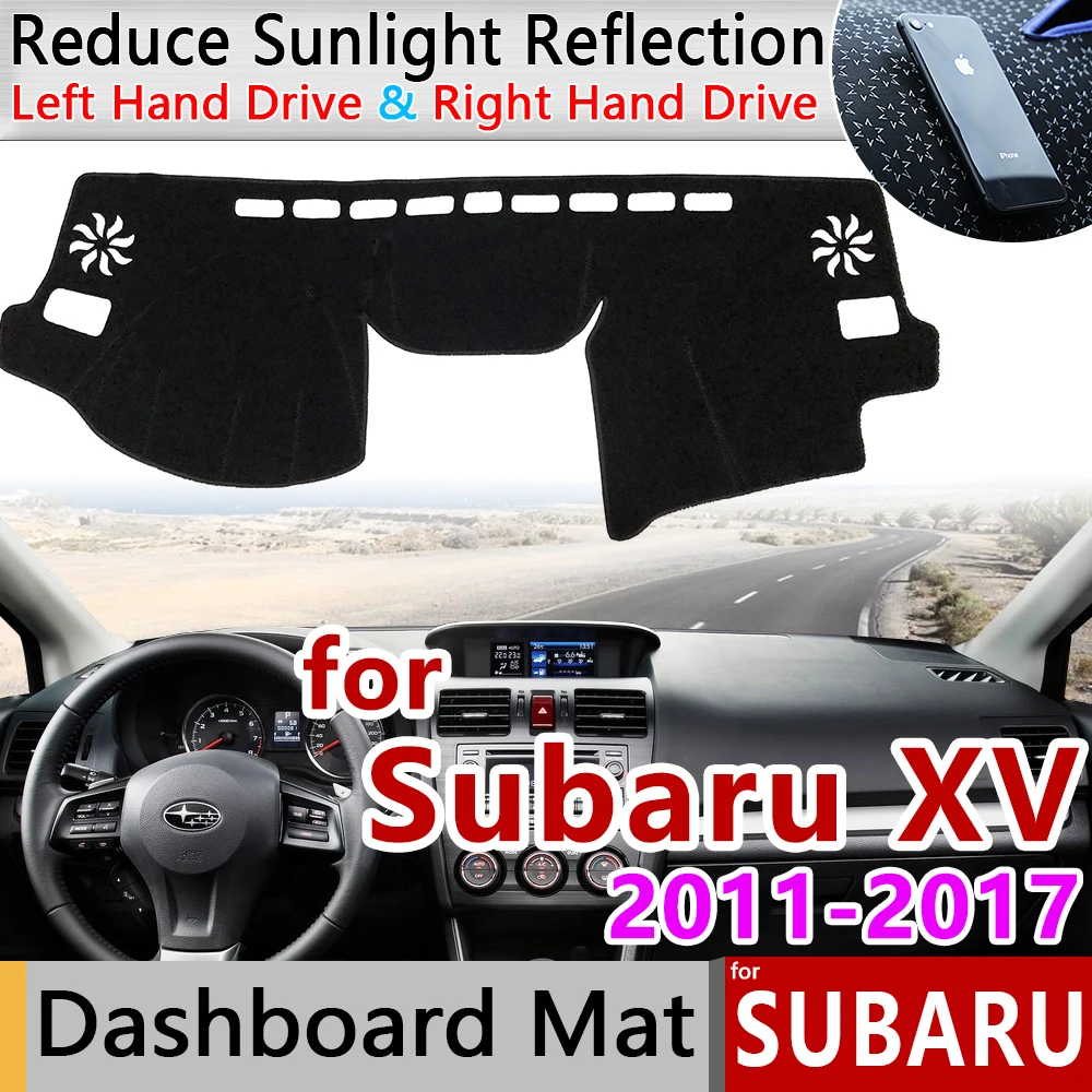 for Subaru XV 2011~2017 Anti-Slip Mat Dashboard Cover Pad Sunshade Dashmat Anti-UV Accessories WRX STI 2012 2013 2014 2015 2016