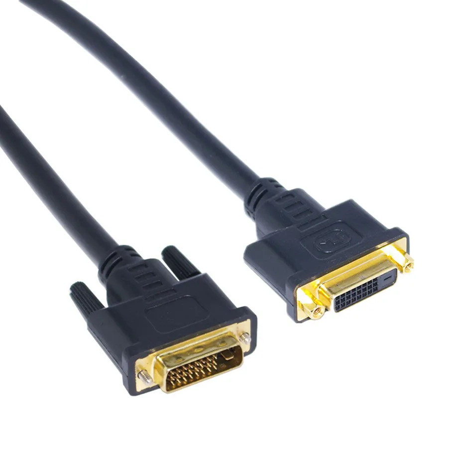 Extension Cable DVI-D Male To DVI-D 24+1 Pin Female (Male)  Digital Video Converter Adapter For PC DVD HDTV Xbox 50cm