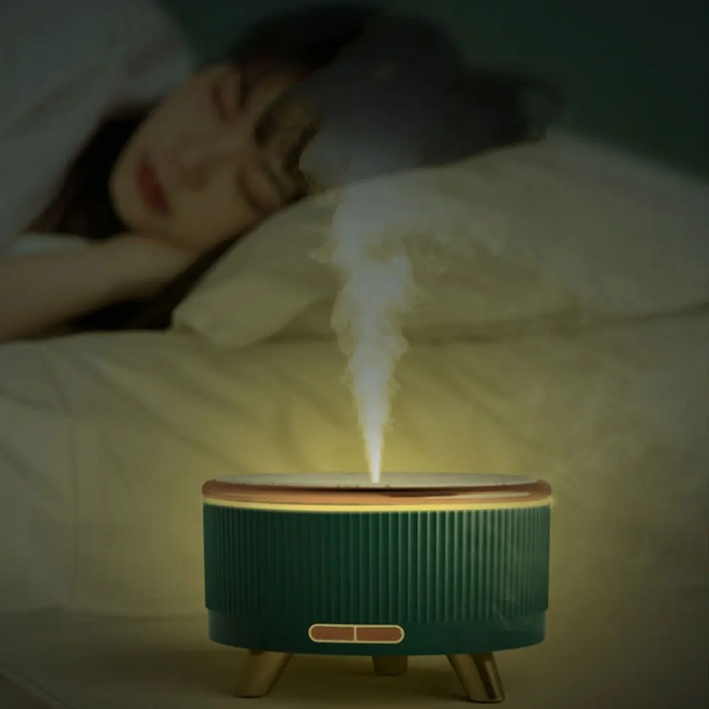 Máquina de aromaterapia ultrasónica para el hogar, minihumidificador de grano de madera de 500ml, difusor de aceites esenciales de gran volumen, útil, novedad