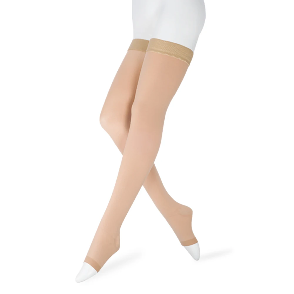 Bas à Compression haute cuisse 30-40 mmHg, chaussettes médicales pour femmes et hommes, soins infirmiers, randonnée, varices, vol de voyage, course