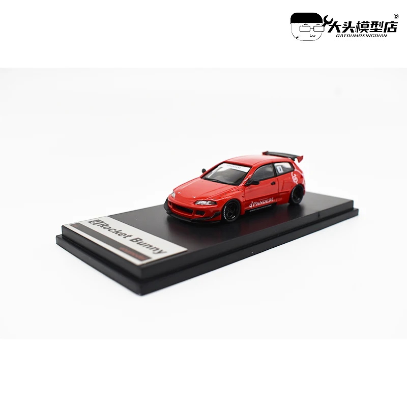 Onemodel MC1/64 Rocket EG6 Red Rabbit Alloy Simulation Diecast Model Car Collection