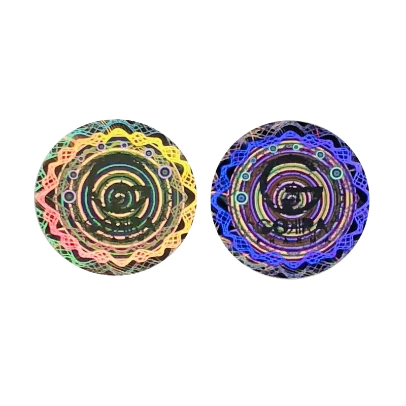 10000pcs Custom State Id Hologram 3d Serial Number Printing Laserable Packaging Labels Brand Mark Security Sticker