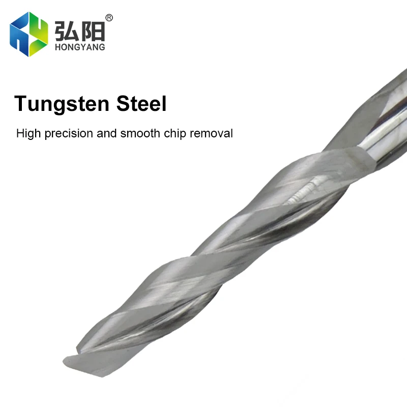 1pc Woodworking Cutter, 2 Blade Spiral Carbide Drill, CNC Milling Machine, Wood MDF, Acrylic Cutter, Woodworking End Mill