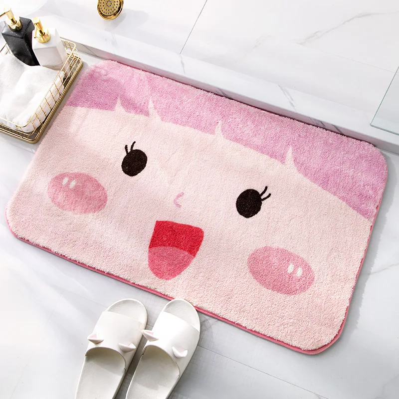 Soft Shaggy Non Slip Absorbent Bath Mat Bathroom Shower Rugs Carpet