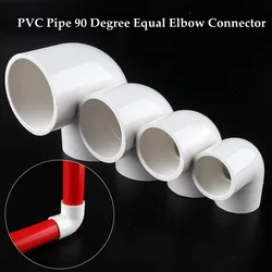 20pcs ~ 5pcs Diametro Interno 20 ~ 50mm Tubo IN PVC 90 ° Equal Elbow Connettore di Acqua di Plastica fornitura di Raccordi Irrigazione Parti del Sistema