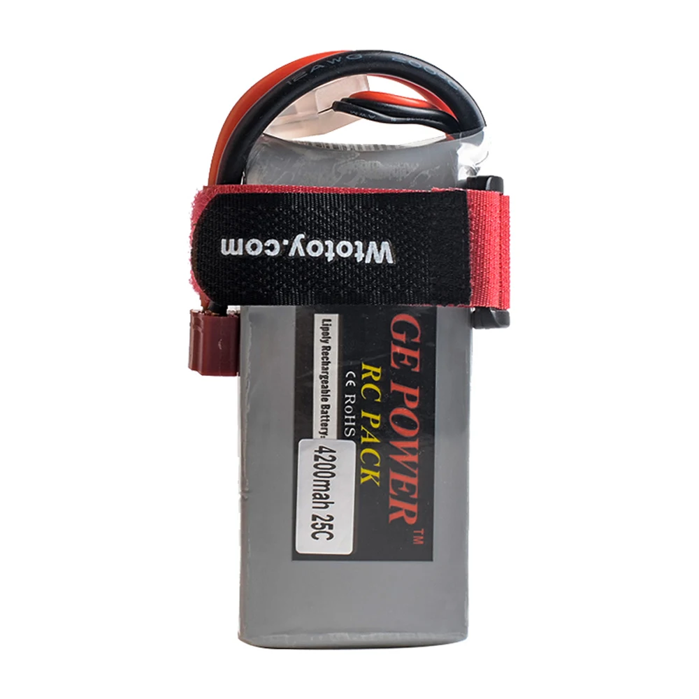 GE Power 7.4V 4200MAH 25C 2S li-po Lipo battery T plug for Wltoys 12428 12429 RC car RC boat