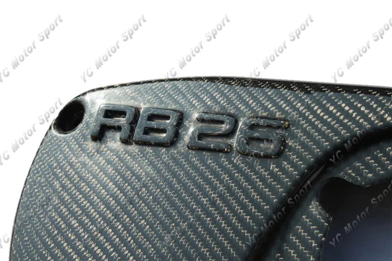 Car Accessories Carbon Fiber Engine Cam Gear Cover Fit For New Mould R32 R33 R34 GTS GTR RB26 Cam Cover Car-stying