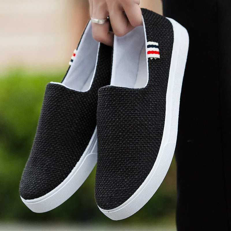 New Mens Cloth Shoes Linen Shoes Casual Deodorant Lightweight Canvas Shoes Zapatos De Hombre Tenis Masculino Adulto