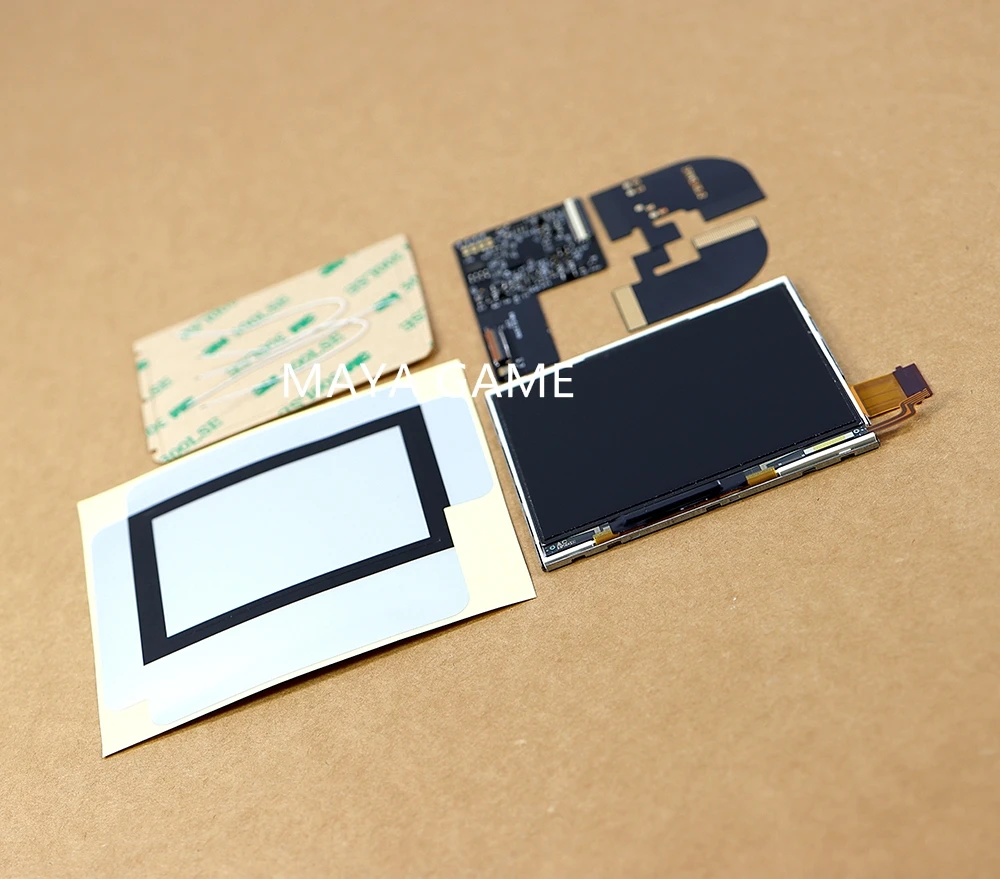 مجموعة واحدة لـ GBA RETRO PIXEL نقطة إلى نقطة لـ Gameboy Advance New IPS V3 شاشة LCD عالية السطوع شاشة الإضاءة الخلفية