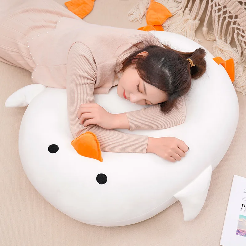 Duck Pillow Plush Toys Cute Pig Doll Girls Bed Holding A Sleeping Doll Round Pillow Cushion Doll