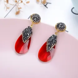 11 Style Handmade Earrings For Women 2020 Trend Colorful Crystal Glass Long Drop Earring Fashion Jewelry