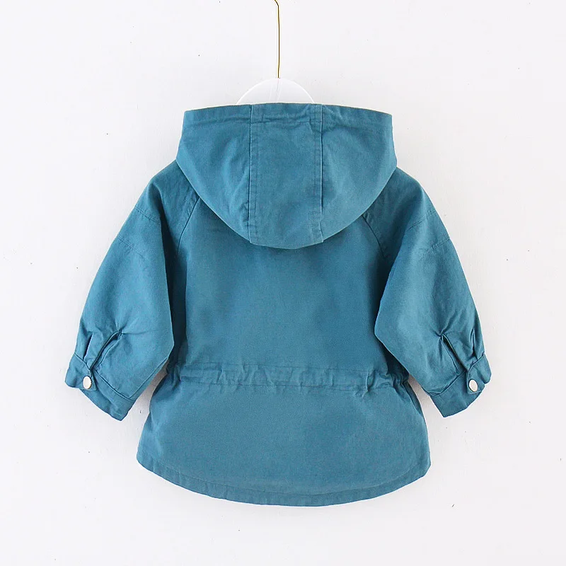 New fashion girls spring coat jackets green blue Autumn kids jacket sleeve fashion baby coat girls baby jacket Windbreaker 2-7Y