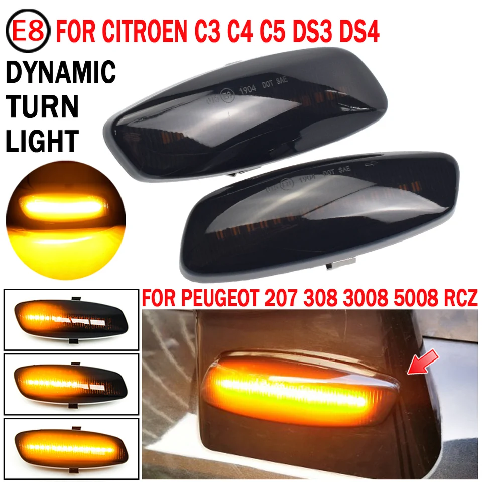 Paire de clignotants latéraux dynamiques à LED pour Bmw X5 X6 X3 Paire de clignotants latéraux dynamiques à LED pour Bmw X5 X6 X3