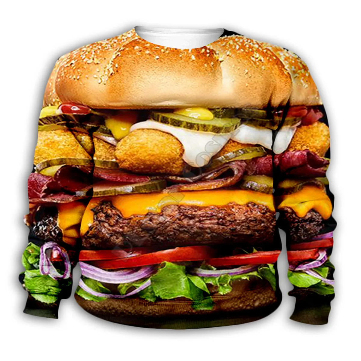 Delicious Food Hamburger 3d printed Hoodies family suit tshirt zipper Pullover Kids Suit Sweatshirt Tracksuit/Pant Shorts