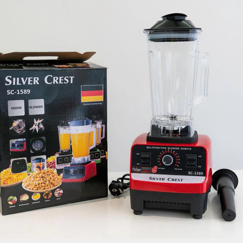 3000W Leistungsstarke Mixer Hohe Geschwindigkeit Mixer Mixer 2L Obst Entsafter Eis Avocado Smoothie Milchshake Bar Wand Brechen Maschine