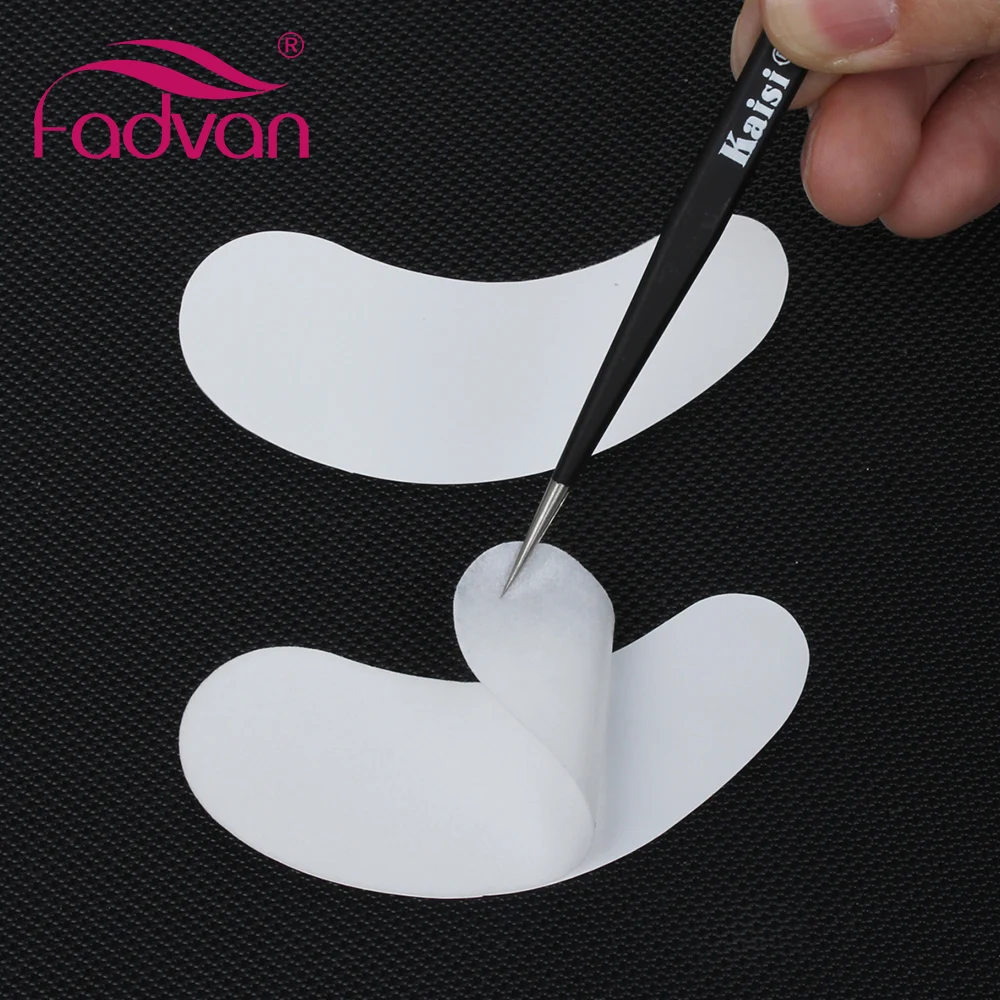 Fadvan Eyelash Patches for Extension 50 Pairs Lint Free Makeup Lashes Supplies Grafting Under Eye Pads