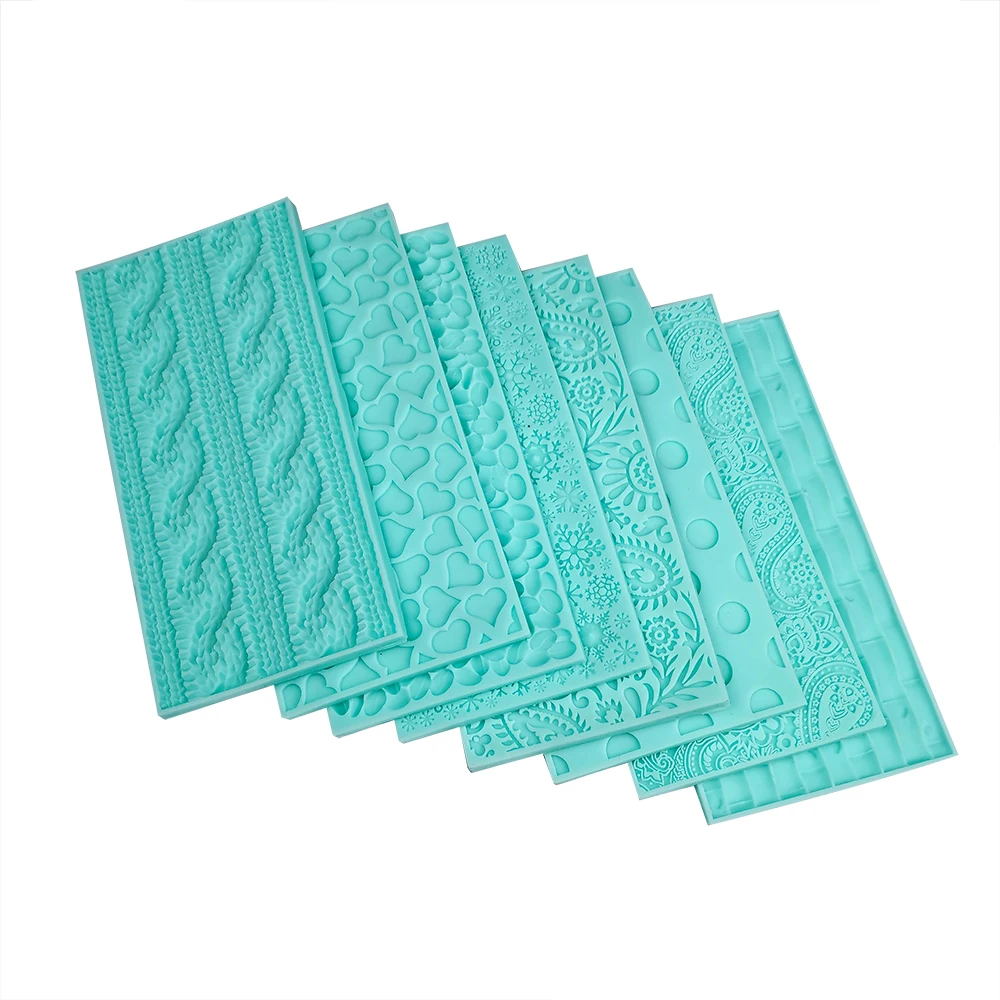 Paisley Silicone Mold Lace Mat for Fondant Cake, Lace Mould, Fatima Pattern, Mousse Cake Decoration, DIY Handmade Craft