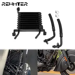 Motorcycle Oil Cooler Radiator Black Cooling Device For Indian Chief Dark Horse 2020 Chief Classic 2016-2018 Springfield 2021