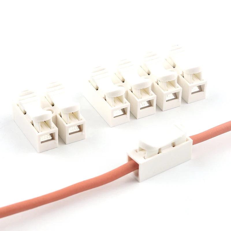 CH1/2/3/4/5/6/12 Quick Splice Lock Wire Connectors Electrical Cable Terminals 5A AWG-20-14 For Easy Safe Splicing Into Wires