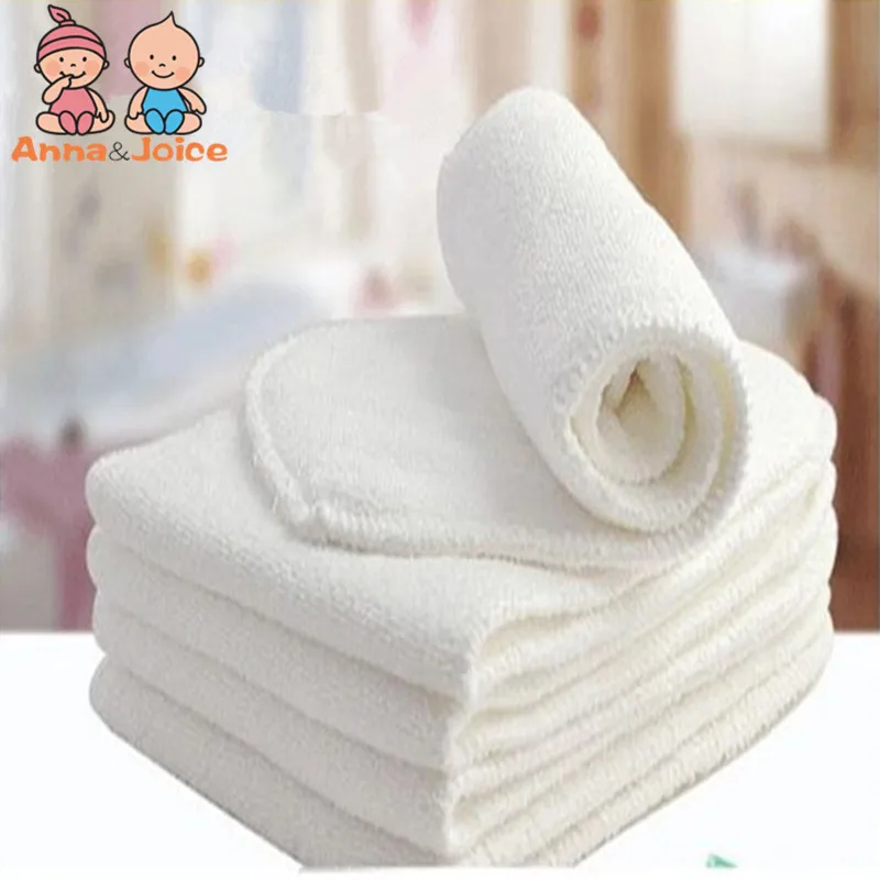 4 Pc/Lot 2 Lapis Alas Popok Kain Bayi Sisipan Popok Dapat Dicuci Microfiber Dapat Digunakan Kembali