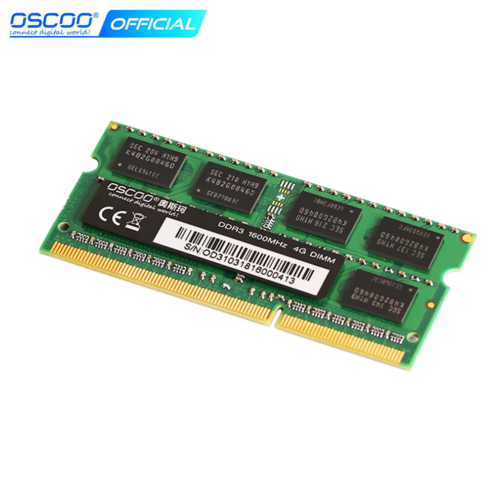 OSCOO-memoria DDR3 de 8GB, 4GB, 1600 MHz, UDIMM, para ordenador de escritorio/portátil