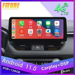 12.3 Inch Android 14.0 For Toyota RAV 4 RAV4 XA50 2018-2021 Car Radio Stereo 2 Din Multimedia Player GPS Navigation Head Unit
