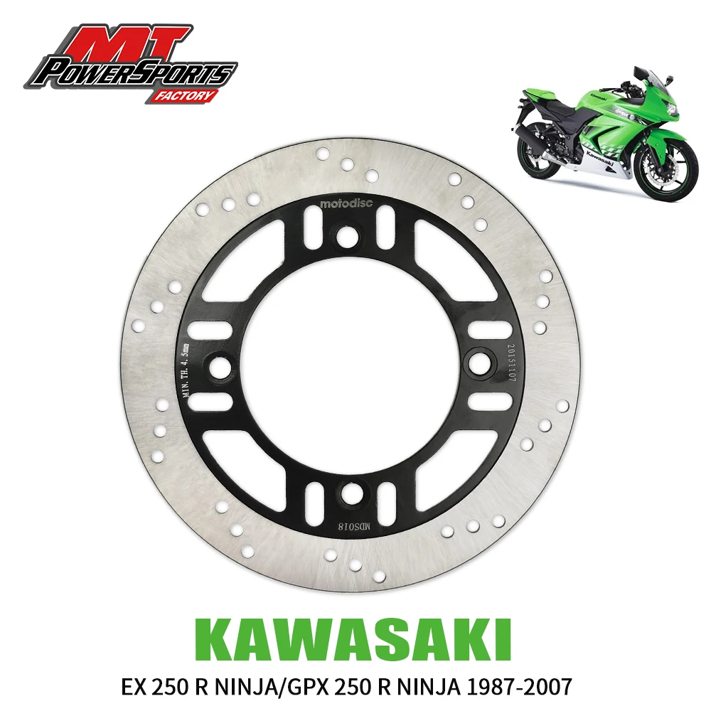 

For Kawasaki Motorcycle GPX250R 1988-2007 Brake Disc Rotor Rear MTX Motorcycles Street Bike Braking MDS03006