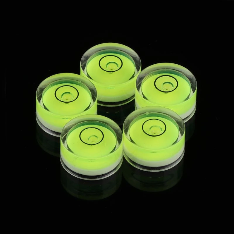 5PC Precision Circular Mini Spirit Level Bubble Meter Bubble Level Level Bullseye Level Horizontal Ruler Measurement Tool