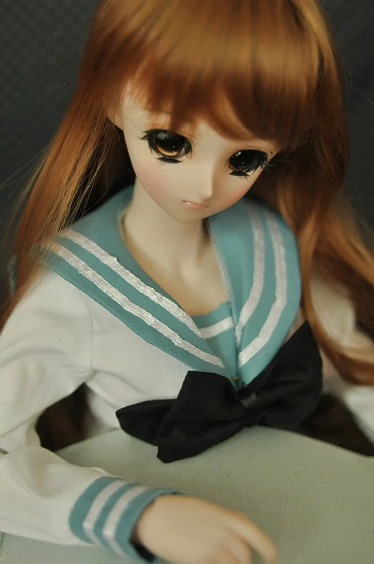 1/3 scale BJD doll clothes Sailor suit shirt + skirt for BJD/SD SD13 DD accessories.Not included doll,shoes,wig and other A0920