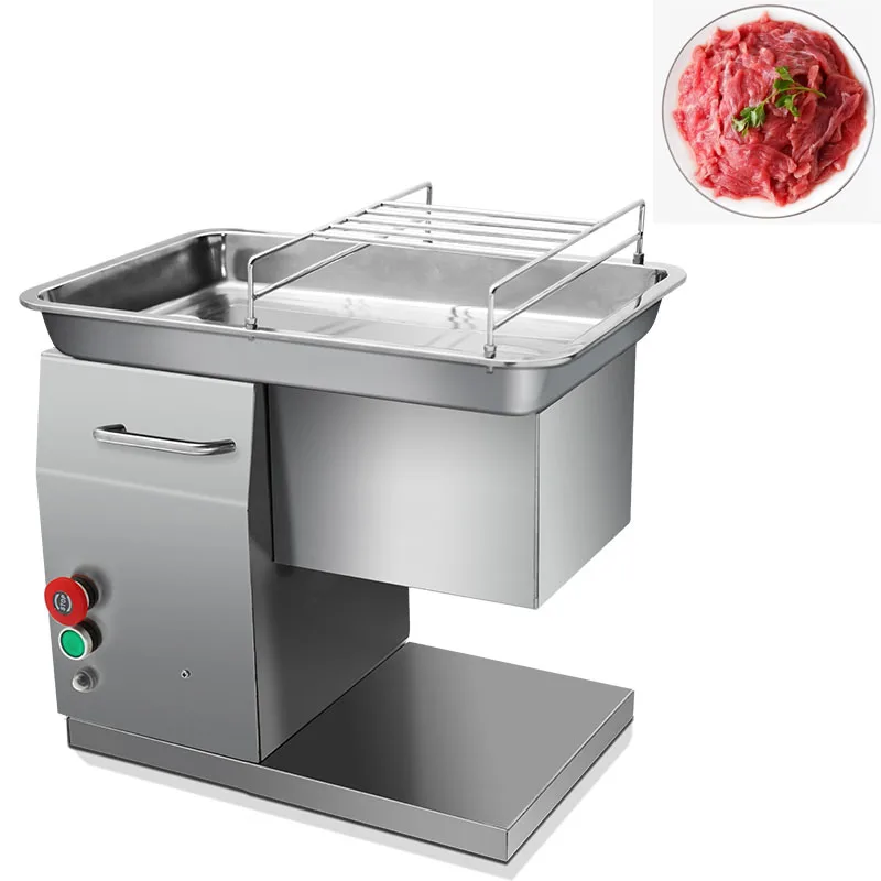 650W Household Commercial Meat Cutting Machine Stainless Steel Automatic Meat Slicer Shred Cutter Machine Electric Slicer