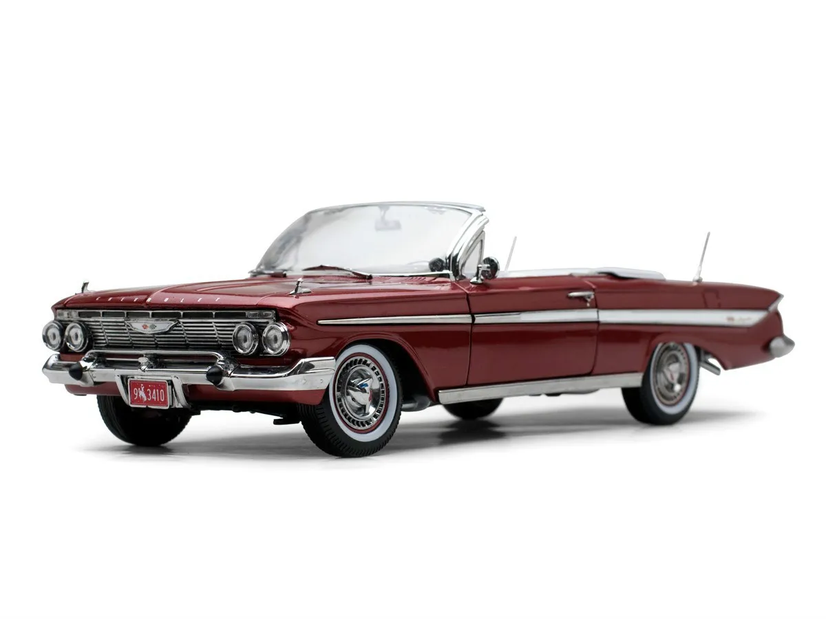 

Rare Colors 1/18 New Specials Die-cast Metal 1961 American Muscle Convertible Model Furniture Show Collection Toys For Children