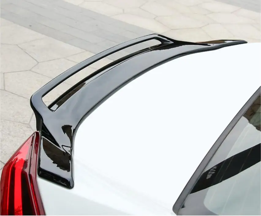 ABS Paint Car Rear Wing Trunk Lip Spoilers Fits For 16-18 Honda Civic 2016 2017 2018