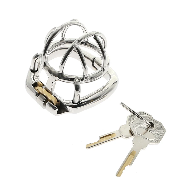 

Super Small Male Chastity Device Stainless Steel Chastity Cage With With arc-shaped Cock Ring BDSM toys Bondage Fetish cock toys