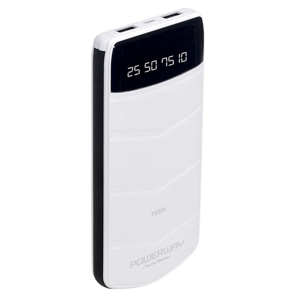 POWERWAY TX-101 10000 MAH DUAL USBLİ DIGITAL DISPLAY POWERBANK