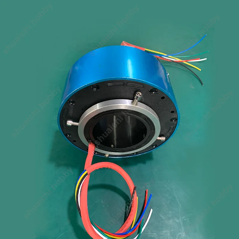 1 قطعة 6CH 2A 5A 15A 20A 6 أسلاك 12.7/25.4/38.1/50 مللي متر رمح مجوف الانزلاق موصل جامع الروتاري المشترك زلة حلقة ماكس 600 دورة في الدقيقة #3