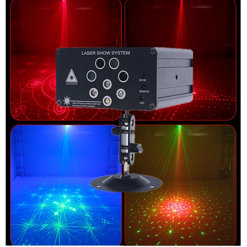 

Mini cheap laser disco system led dj club bar stage effect lighting home party lights