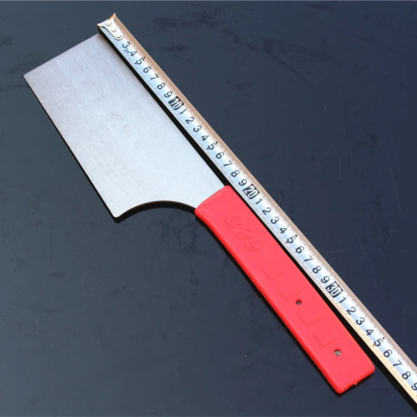 Putty Knife Scraper 400mm, 360mm Putty Knives Painter Scraper, Alloy Steel Blade, Red Rubber Handle, for Drywall Repair