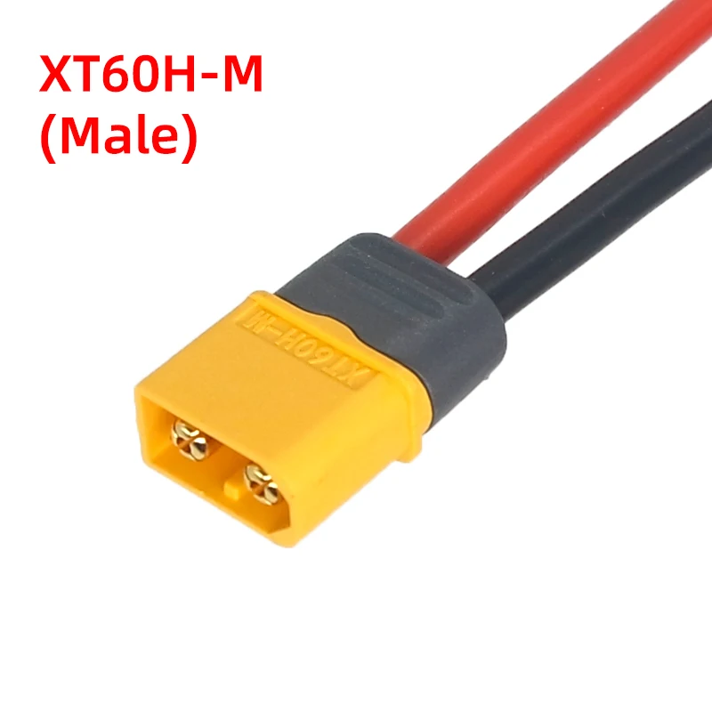 Amass XT60 Connector Pigtail Male Female XT60H Plug with Sheath Cover 14AWG 12AWG Silicon Wire for RC Lipo Battery FPV Drone