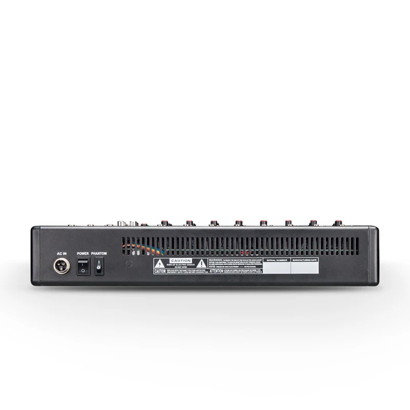 Professional Audio Mixer para Reunião de Conferência, DJ Console com USB, DSP, Line Array Speaker, Palco, Clube, 8, 12 Canais