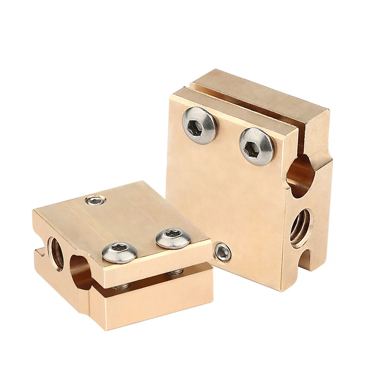 真ちゅう/アルミニウム製の火山ヒーターブロック,3Dプリンター用スペアパーツe3D hoend v6押出機pt100